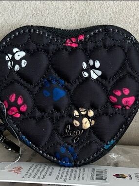 NWT Lug Heart Pouch in Paws Black🐾